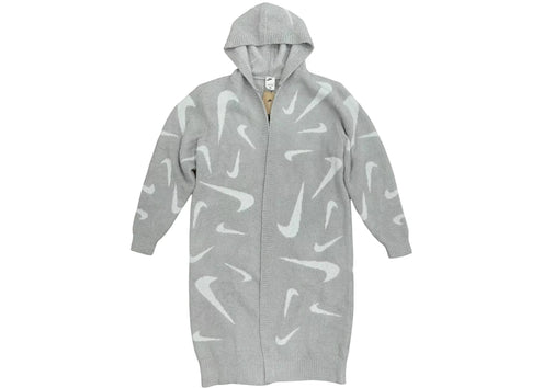 Nike Sportswear Women's Phoenix Cozy Boucle Long Knit Cardigan Grey