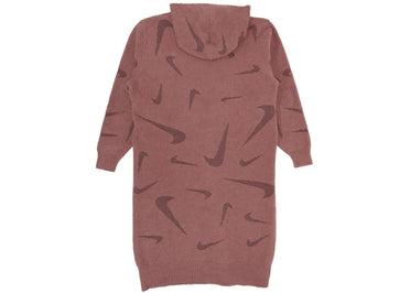 Nike Sportswear Women's Phoenix Cozy Boucle Long Knit Cardigan Mauve