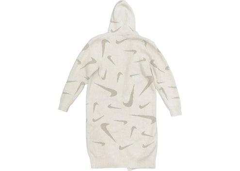 Nike Sportswear Women's Phoenix Cozy Boucle Long Knit Cardigan White