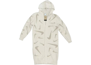 Nike Sportswear Women's Phoenix Cozy Boucle Long Knit Cardigan White