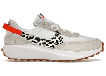 Nike Waffle Debut White Team Orange Leopard (Women's)