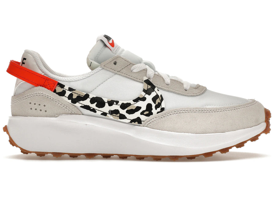Nike Waffle Debut Blanc Équipe Orange Léopard (Femme)