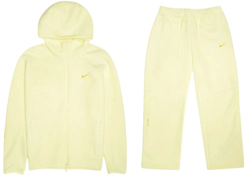 Nike x NOCTA NRG Tech Fleece Hoodie & Pants Set Citron Tint/Vivid Sulfur