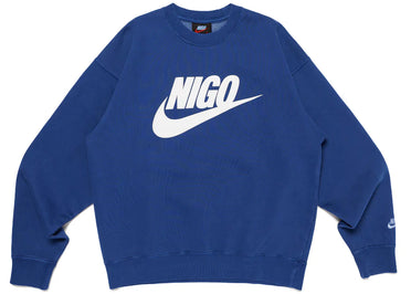 Nike x Nigo NRG Fleece Crew Sweatshirt Navy