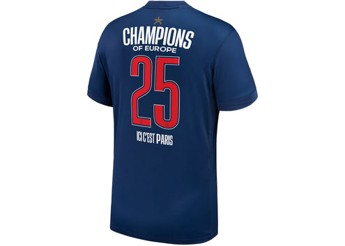 Nike x PSG Champions of Europe 2024/25 Authentic Jersey Marine Blue