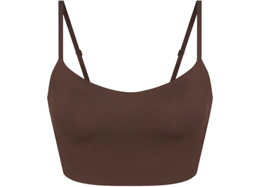 Nike x SKIMS Women's Matte Cami Bra Top Dark Sepia