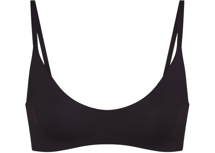 Soutien-gorge Nike x SKIMS pour femme, coloris noir mat, micro-échancrure