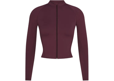 Nike x SKIMS Women's Matte Mock Neck Full Zip Jacket Currant