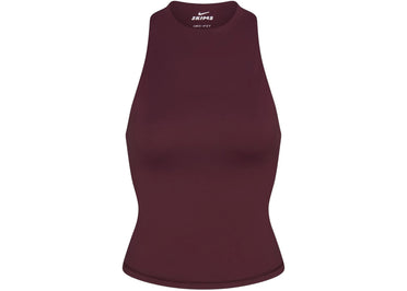 Nike x SKIMS Women's Matte Mock Neck Racer Tank Currant