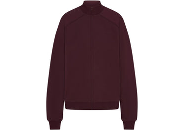 Veste de survêtement oversize Nike x SKIMS pour femme, en tricot mat, couleur groseille