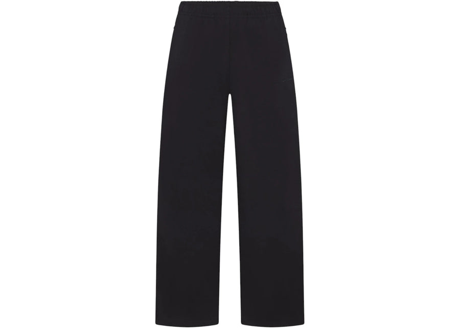 Pantalon Nike x SKIMS pour femme, en tricot mat avec boutons-pression latéraux, couleur obsidienne