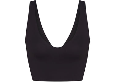 Nike x SKIMS Women's Matte V-Neck Bra Top Obsidian