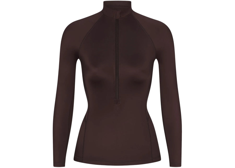 Nike x SKIMS Women's Shine Long Sleeve Half Zip Top Phoenix