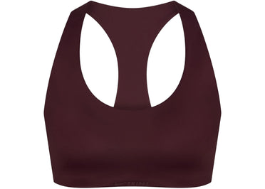 Nike x SKIMS Women's Shine Racer Back Bra Currant