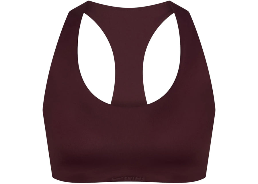 Nike x SKIMS Women's Shine Racer Back Bra Currant