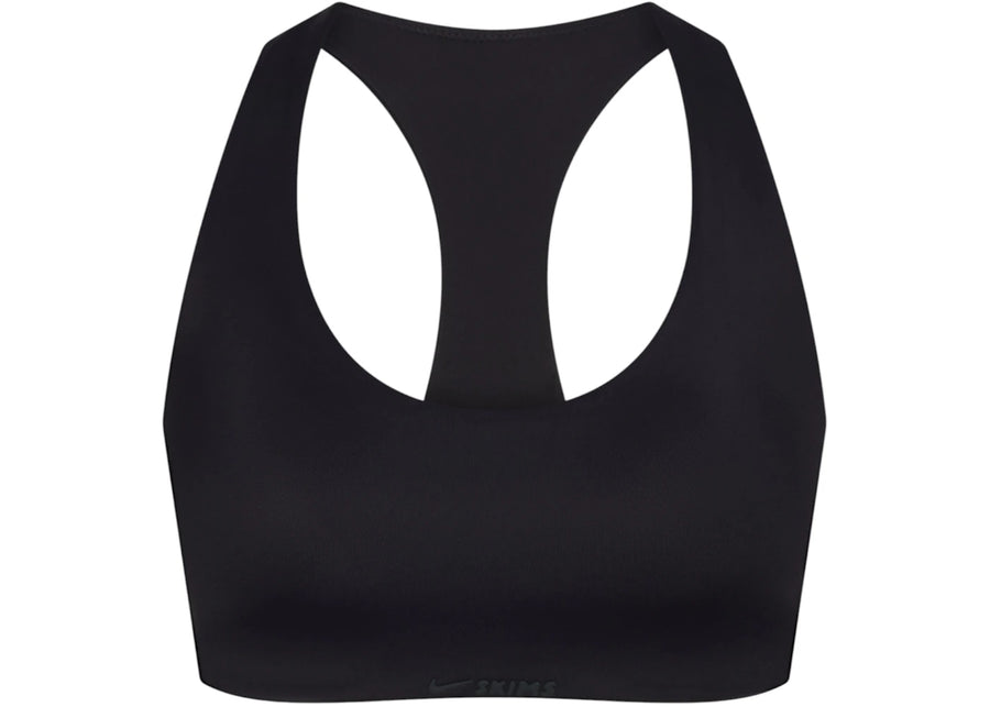 Nike x SKIMS Women's Shine Racer Back Bra Obsidian