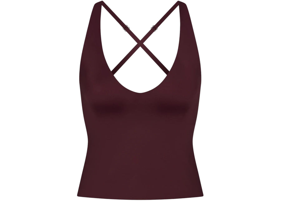 Nike x SKIMS Women's Shine V-Neck Tank Currant