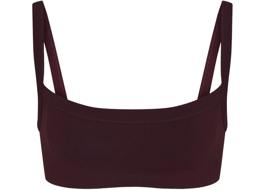 Soutien-gorge camisole sans coutures vintage Nike x SKIMS pour femme, couleur groseille