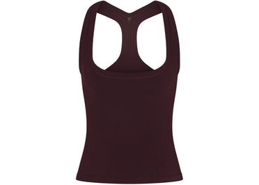 Nike x SKIMS Women's Vintage Seamless Racer Back Tank Currant