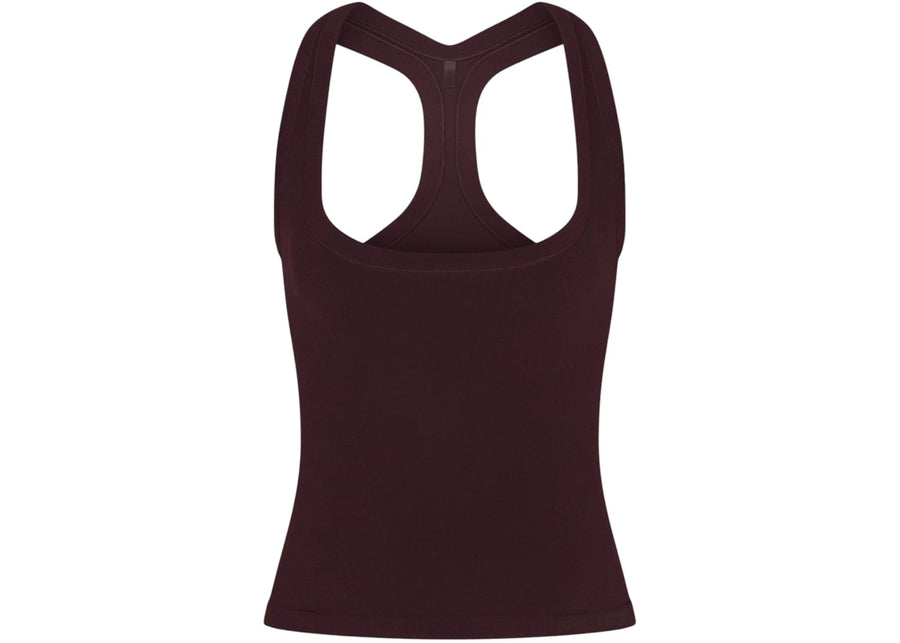 Nike x SKIMS Women's Vintage Seamless Racer Back Tank Currant