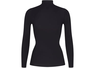 Nike x SKIMS Women's Weightless Layers Mock Neck Long Sleeve Top Obsidian