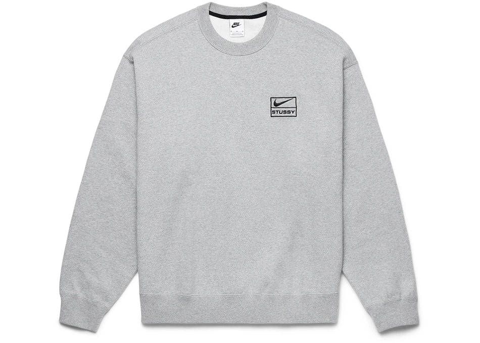 Nike x Stussy Crew Fleece Grey