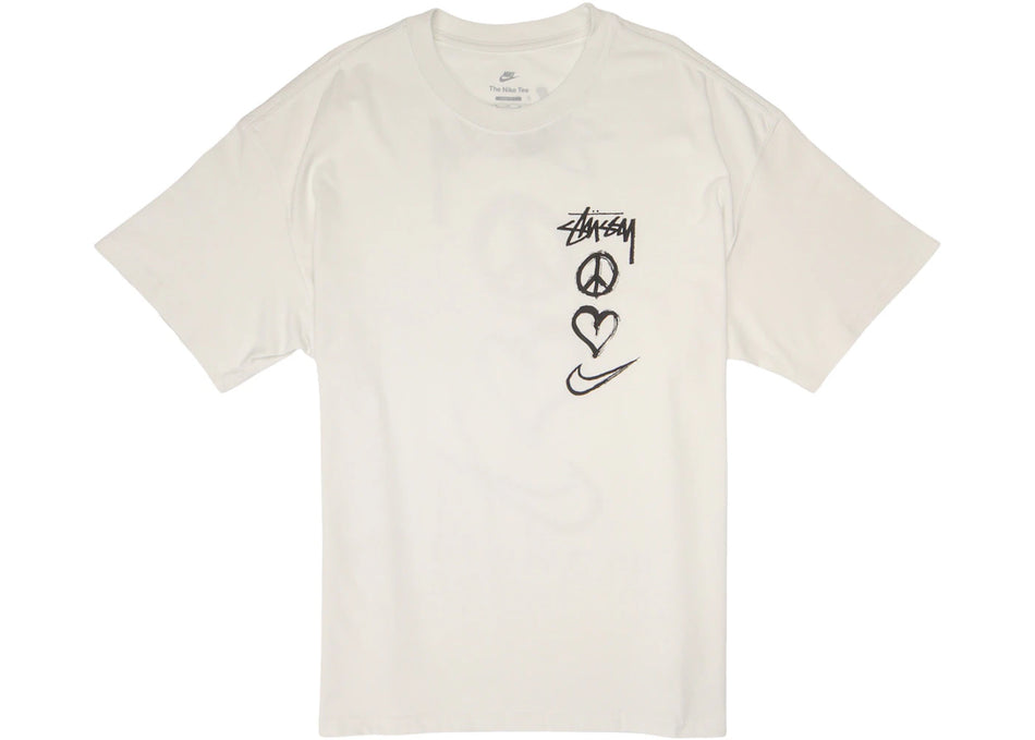 Nike x Stussy Peace, Love, Swoosh T-shirt (US Sizing) White