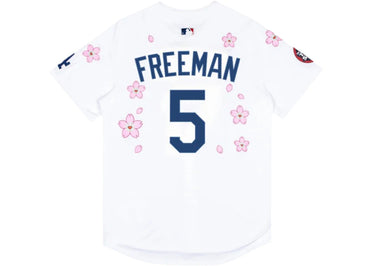 Nike x Takashi Murakami x MLB World Tour Tokyo Series 2025 Dodgers Freeman Jersey White