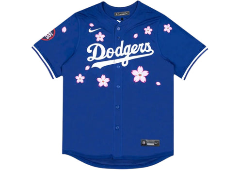 Nike x Takashi Murakami x MLB World Tour Tokyo Series 2025 Dodgers Tokyo Away Jersey Blue