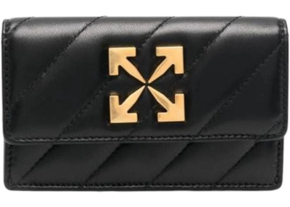 OFF-WHITE Jackhammer Flat Card Case Black