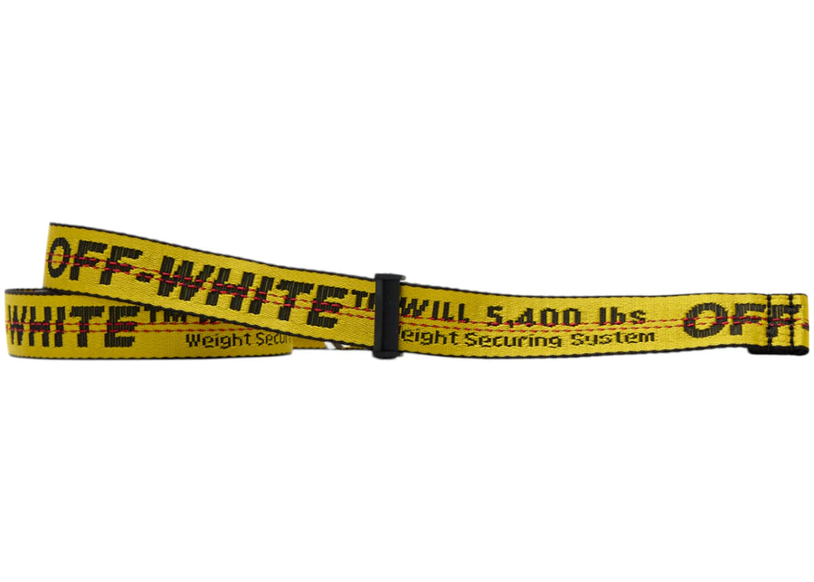 Ceinture industrielle mini OFF-WHITE (SS19) Jaune/Noir