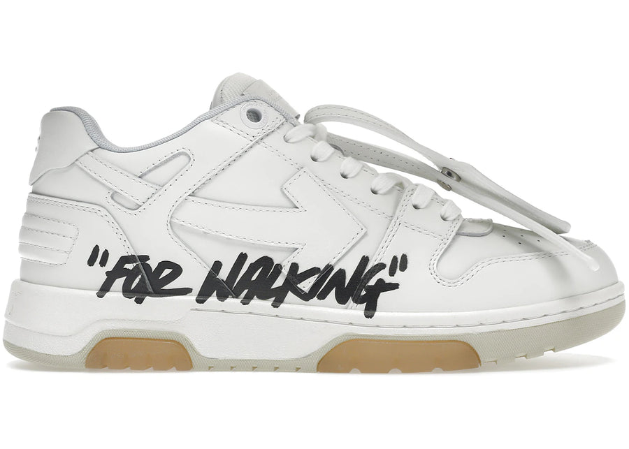 OFF-WHITE Out Of Office OOO Baskets basses pour la marche Blanc Noir