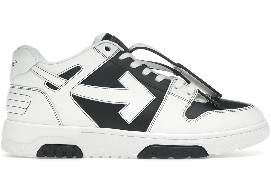 OFF-WHITE Out Of Office OOO Low Tops Black White