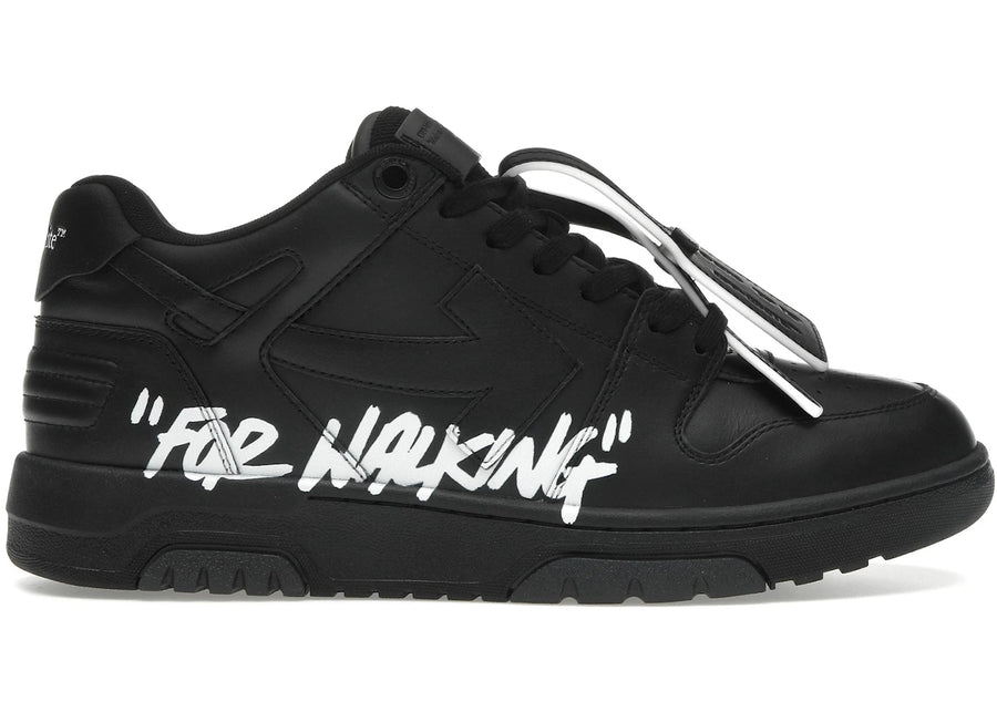 OFF-WHITE Out Of Office OOO Baskets basses pour la marche Noir Blanc
