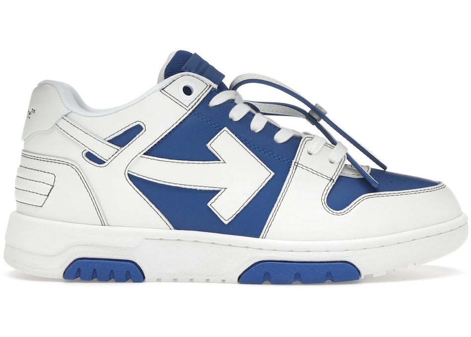 OFF-WHITE Out Of Office OOO Low Tops White Dark Blue