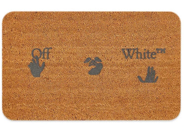 OFF-WHITE Swimming Man Logo Doormat Brown