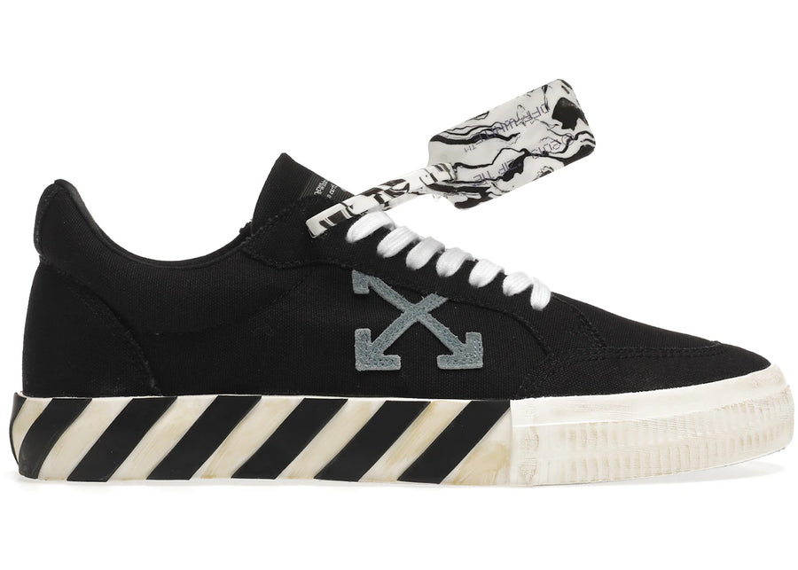 OFF-WHITE Vulc Low Noir Clair Flèche Bleu