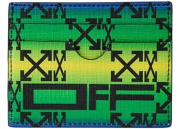 OFF-WHITE Zipped Monogram Card Case Multicolor