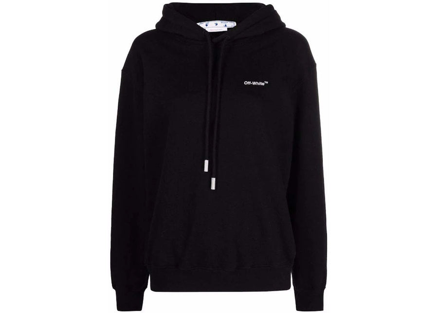 OFF-WHITE Diag Regular Hoodie Black/White