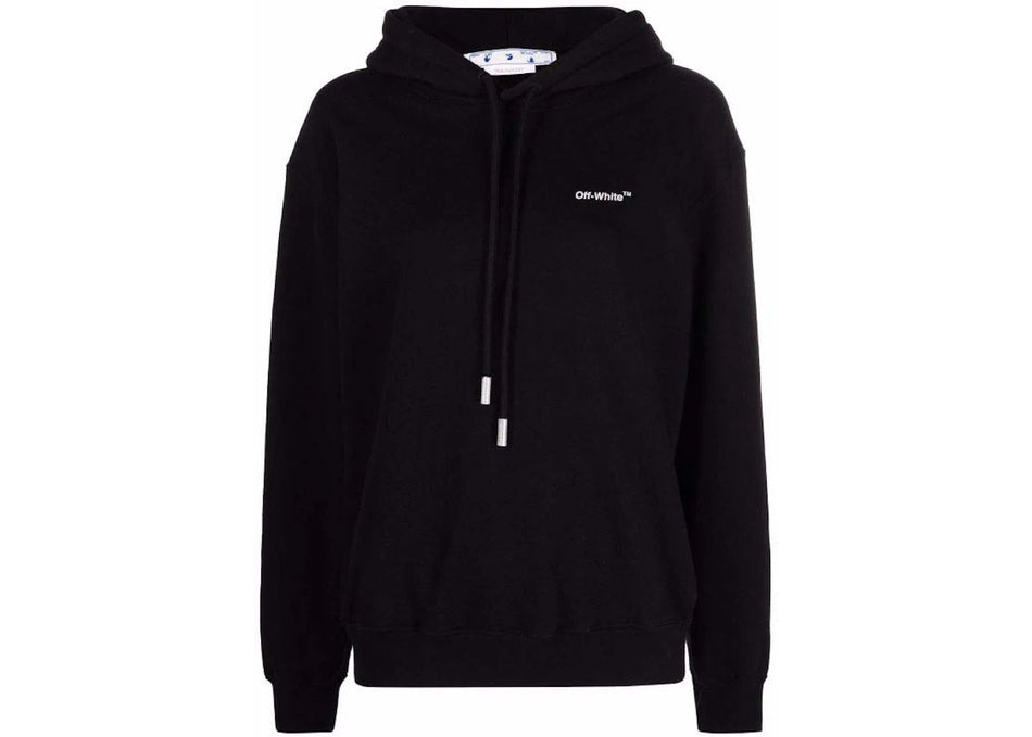 OFF-WHITE Diag Regular Hoodie Black/White