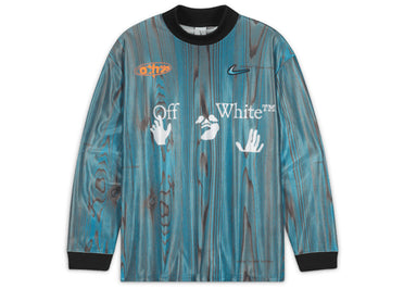 OFF-WHITE x Nike 001 Soccer Jersey Blue