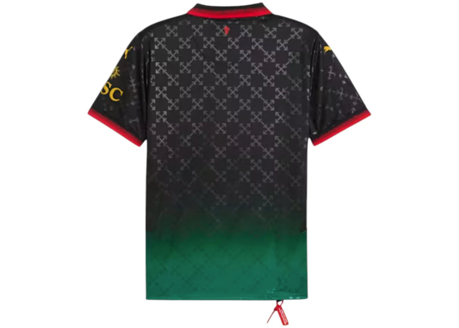 Maillot réplique OFF-WHITE x Puma AC Milan Noir
