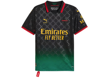OFF-WHITE x Puma AC Milan Replica Jersey Black