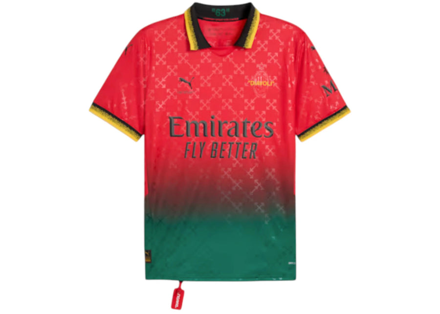 Maillot réplique rouge OFF-WHITE x Puma AC Milan