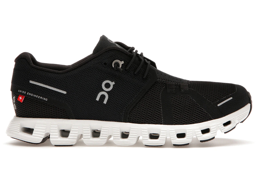 Chaussures de running Cloud 5 Noir et Blanc (Femme)