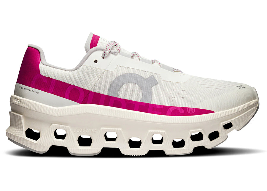 On Running Cloudmonster Ivory Grenadine (Femme)