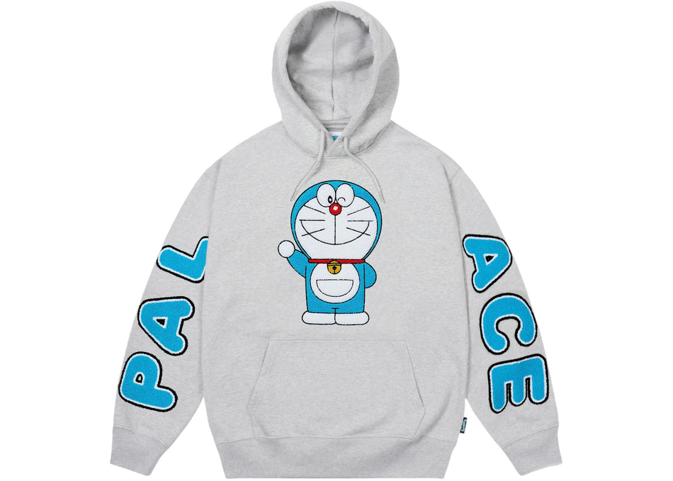 Palace Doraemon Hood Grey Marl