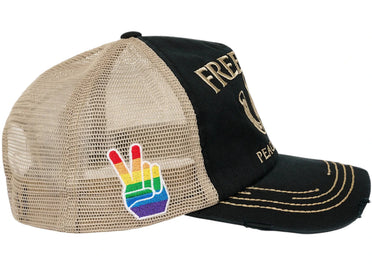 Palace Freedom Distressed Trucker Black