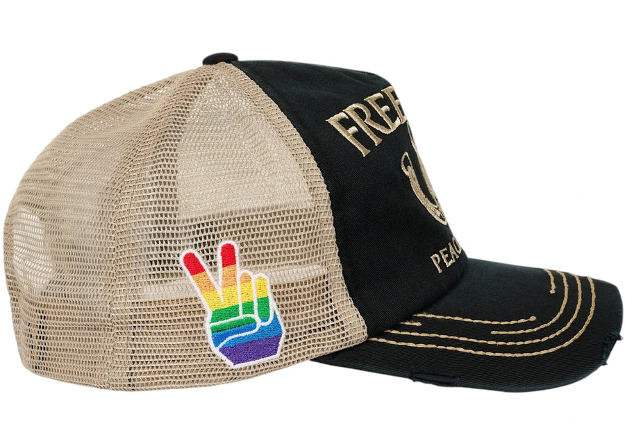 Palace Freedom Distressed Trucker Black