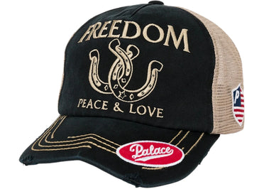 Palace Freedom Distressed Trucker Black